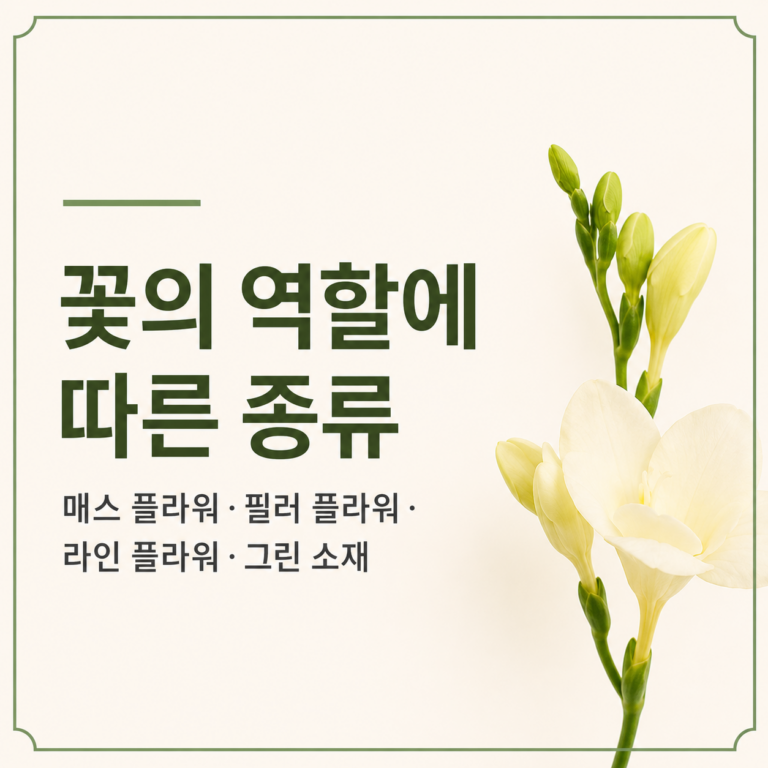 꽃의 역할에 따른 종류|매스 플라워·필러 플라워·라인 플라워·그린 소재 3 꽃의 역할에 따른 종류|매스 플라워·필러 플라워·라인 플라워·그린 소재