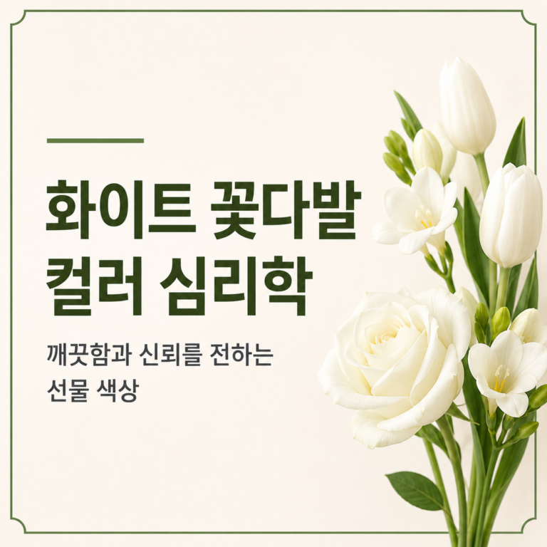 화이트 꽃다발 컬러 심리학|깨끗함과 신뢰를 전하는 선물 색상 1 화이트 꽃다발 컬러 심리학|깨끗함과 신뢰를 전하는 선물 색상